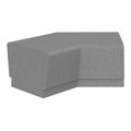 Wausau Tile Our Town 4' 45-Degree Square Concrete Bench - 48'' x 24'' x 18'' 676WS910